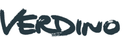 Verdino-Logo in handschriftlicher, dunkler Schrift von Gabriele.