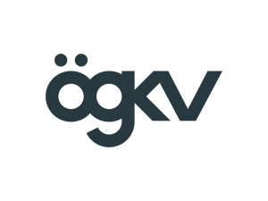 Logo der ÖGKV mit den Buchstaben "ögkv" in moderner, schwarzer Groß- und Kleinschreibung.